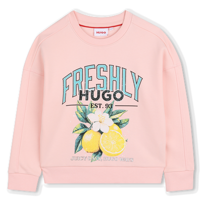SWEAT EN MOLLETON HUGO FILLE