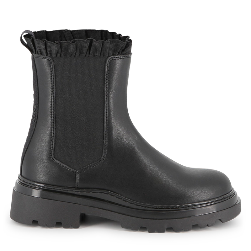 Rundlederen Chelsea boot KARL LAGERFELD KIDS 
                        GIRL