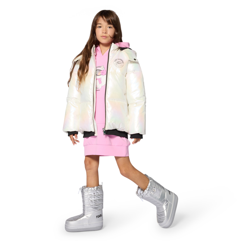 Robe &agrave; capuche KARL LAGERFELD KIDS 
                        FILLE