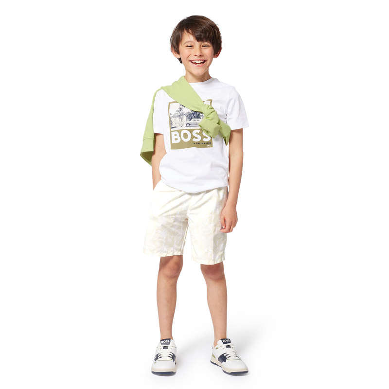 Sneakers van twee materialen BOSS 
                        BOY