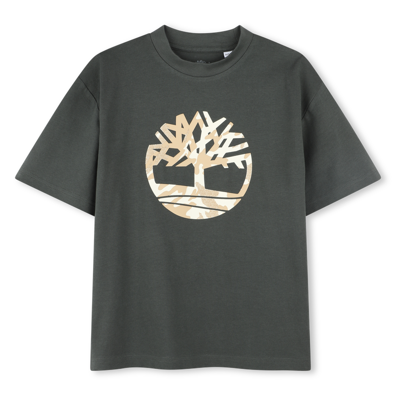T-shirt met logo in reli&euml;f TIMBERLAND 
                        BOY