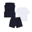 Ensemble Tee-shirt + sweat+ short BOSS 
                    GARCON