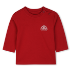 T-shirt met lange mouwen, ROOD, hi-res
