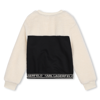 Sweat-shirt bimati&egrave;re KARL LAGERFELD KIDS FILLE