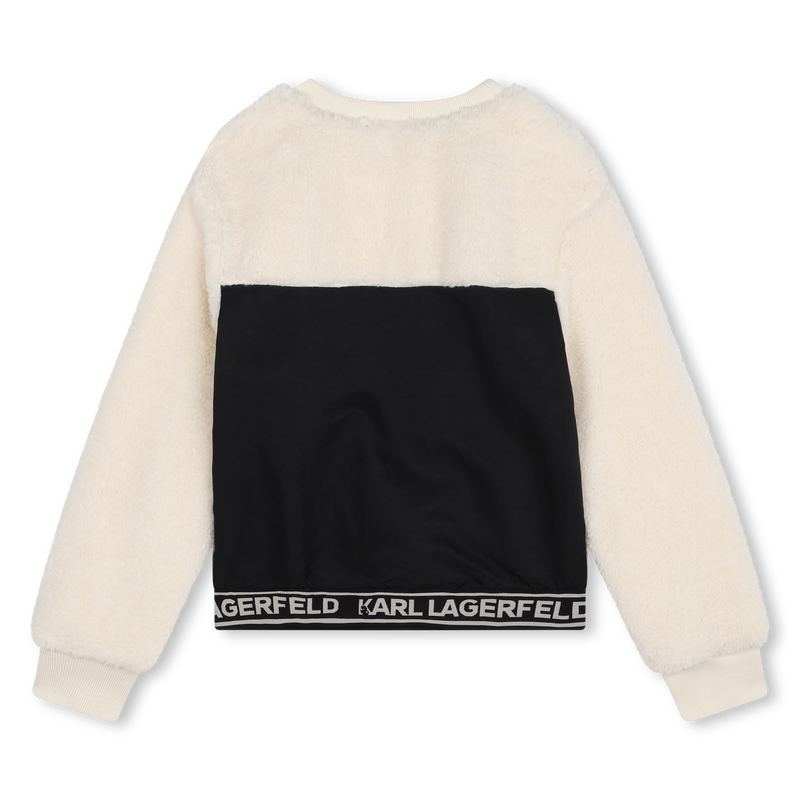 Sweatshirt uit twee stoffen KARL LAGERFELD KIDS 
                        GIRL