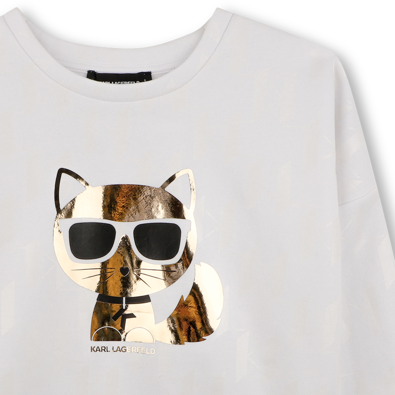 Langsleeve sweatshirt KARL LAGERFELD KIDS 
                        MEISJE
