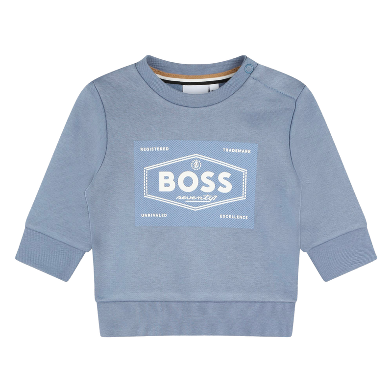 Sweat-shirt molleton col rond BOSS 
                        GARCON