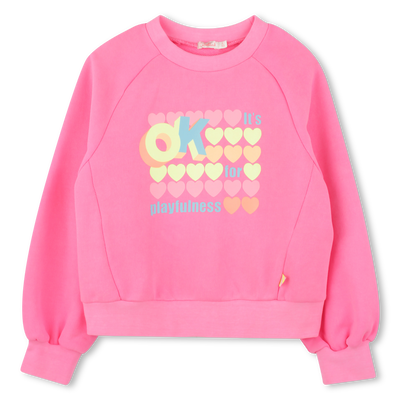 Sweat-shirt teint&eacute; en molleton BILLIEBLUSH FILLE