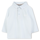 Poloshirt met lange mouwen, LICHT BLAUW, hi-res