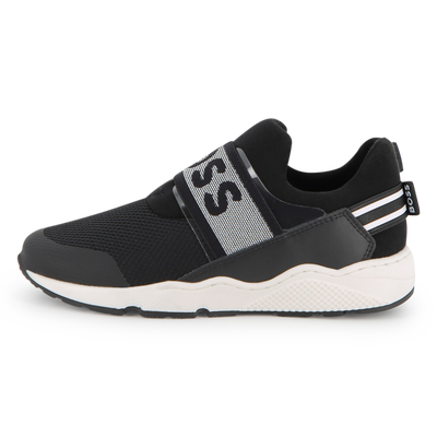 BASKETS EN CUIR DE VACHETTE BOSS GARCON