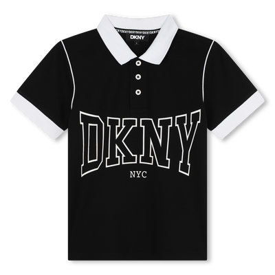 Polo boutonn&eacute; bicolore DKNY GARCON