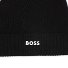 Gebreide muts met logo BOSS 
                    BOY