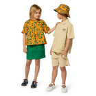 Bermuda en coton avec broderie KENZO KIDS 
                    GARCON