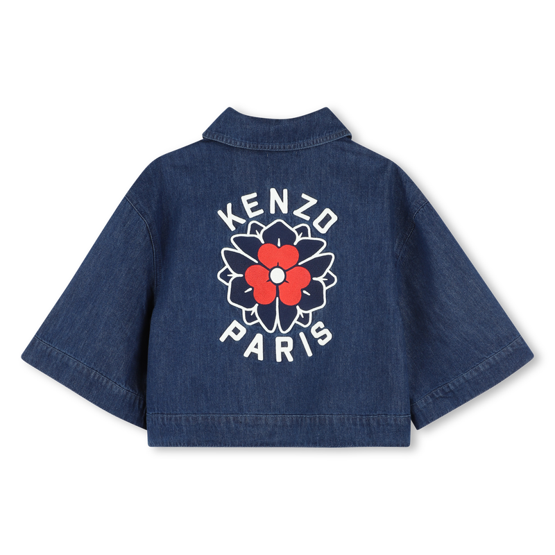 Veste en jean brod&eacute;e KENZO KIDS 
                        FILLE
