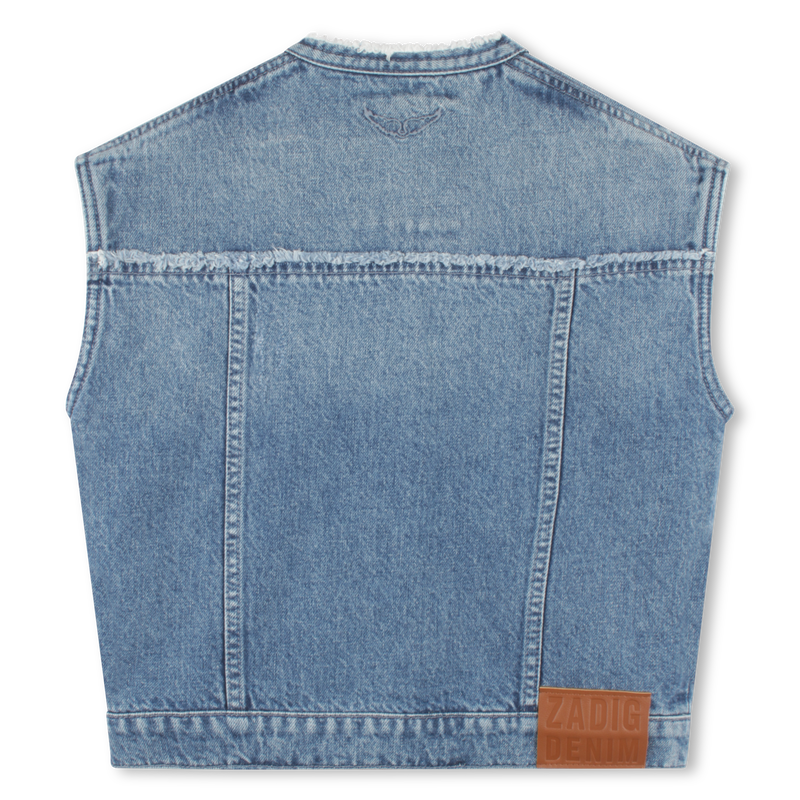 Veste sans manche en jean