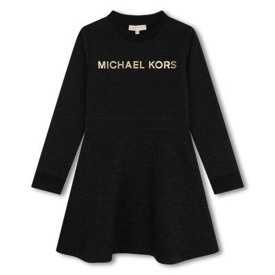 Fleece jurk met lovertjes MICHAEL KORS GIRL