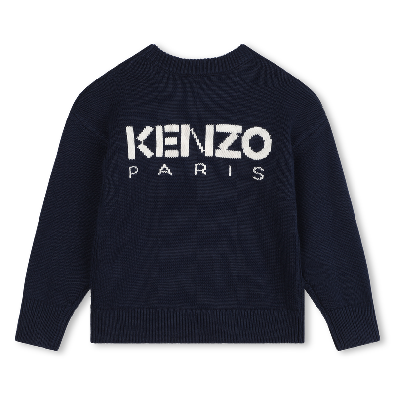 Pull en tricot fleur et sigle KENZO KIDS 
                        FILLE