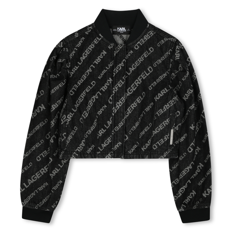 Veste jean manches bouffantes KARL LAGERFELD KIDS 
                        FILLE
