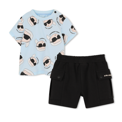 SET T-SHIRT EN KORTE BROEK KARL LAGERFELD KIDS BOY
