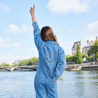 Denim jumpsuit met overhemdkraag ZADIG VOLTAIRE 
                    GIRL