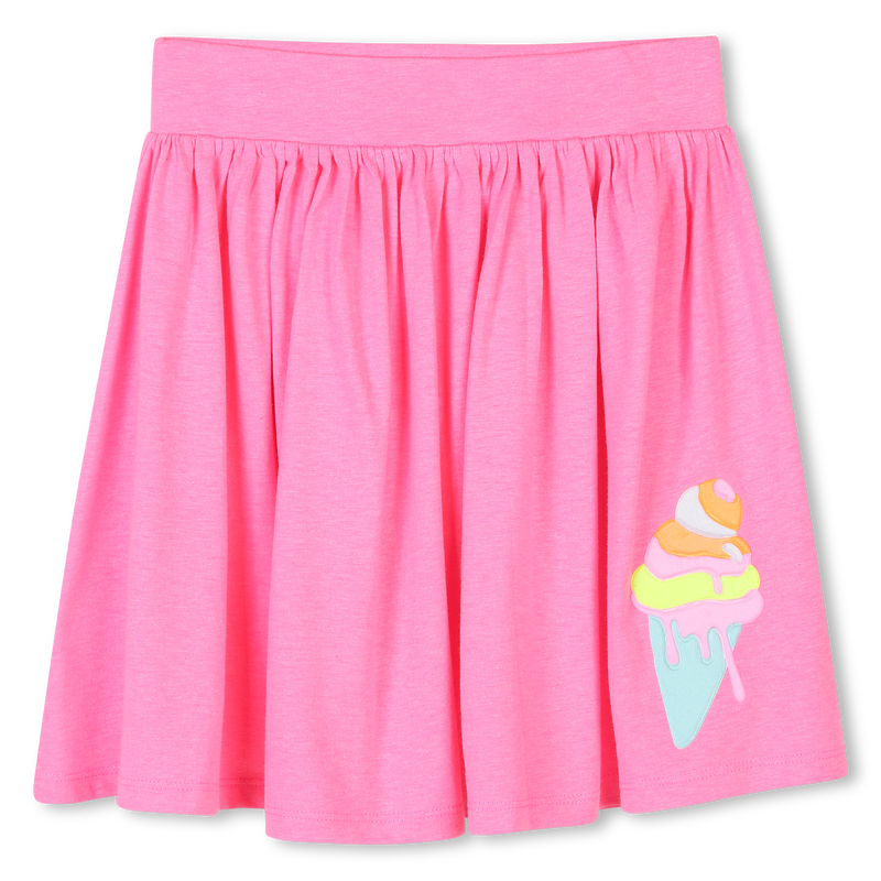 Jupe &eacute;vas&eacute;e avec badge BILLIEBLUSH 
                        FILLE