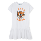 Robe imprim&eacute;e &agrave; volant KENZO KIDS 
                    FILLE