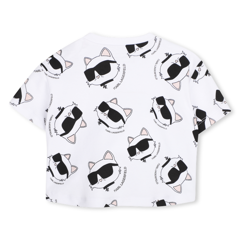 ENSEMBLE T-SHIRT ET SHORT KARL LAGERFELD KIDS 
                        FILLE