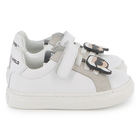 Baskets basses en cuir de vachette KARL LAGERFELD KIDS 
                    UNISEXE