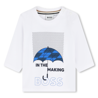 Katoenen T-shirt met print BOSS BOY