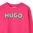 T-shirt met logoprint HUGO 
                    GIRL