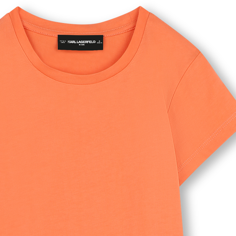 Geborduurde jurk korte mouwen KARL LAGERFELD KIDS 
                        GIRL