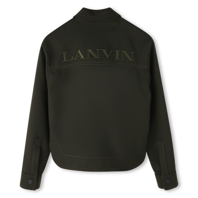 Chemise imprim&eacute; brod&eacute; avec logo LANVIN FILLE