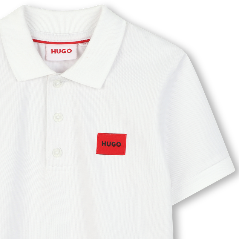 POLOSHIRT MET KORTE MOUWEN HUGO 
                        BOY