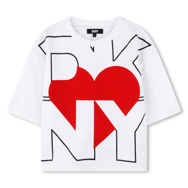 T-shirt &agrave; manches courtes DKNY 
                        FILLE