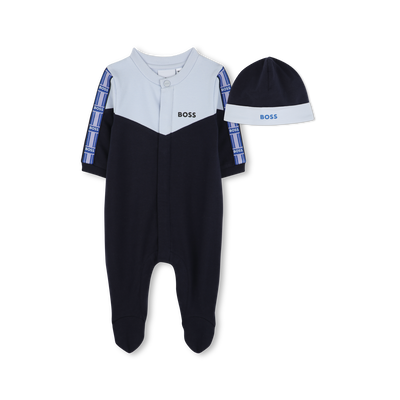 Pyjama et bonnet molletonn&eacute;s BOSS GARCON