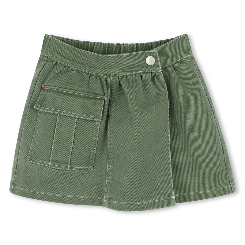 Jupe-short en coton KENZO KIDS 
                        FILLE