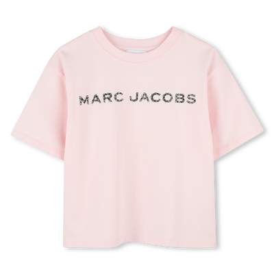 Katoenen T-shirt met strass MARC JACOBS GIRL