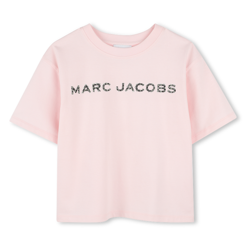 T-shirt en coton avec strass MARC JACOBS 
                        FILLE