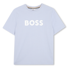 Tee-shirt manches courtes, BLEU DELAVE, hi-res