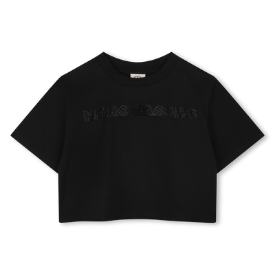 T-shirt court avec strass MARC JACOBS FILLE