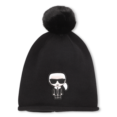 Gebreide muts KARL LAGERFELD KIDS GIRL