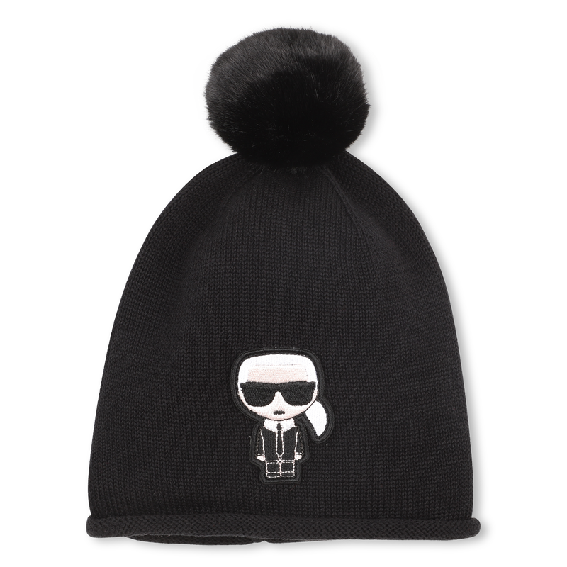 Gebreide muts KARL LAGERFELD KIDS 
                        GIRL