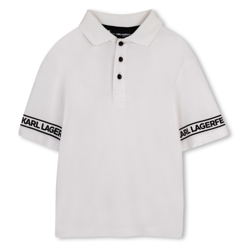 POLOSHIRT MET KORTE MOUWEN KARL LAGERFELD KIDS 
                        BOY