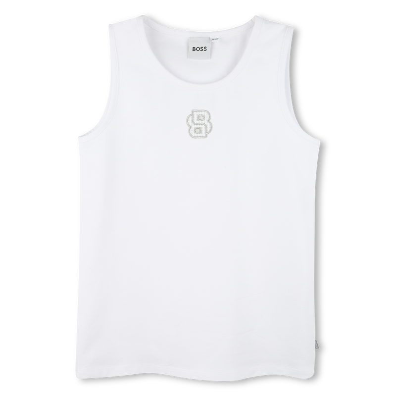 Geborduurde tanktop BOSS 
                        GIRL