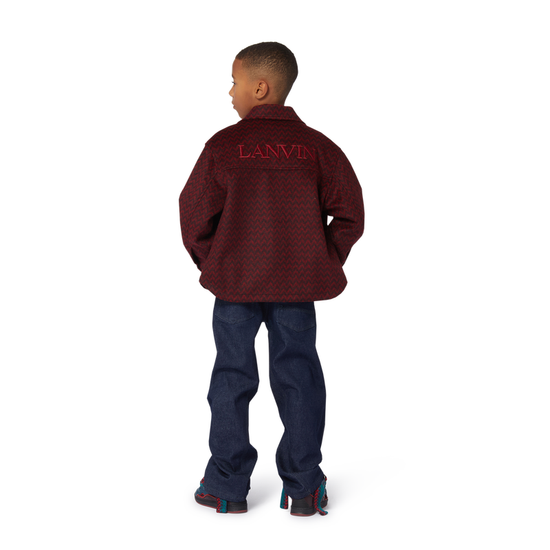 Fleece overhemd met print LANVIN 
                        BOY