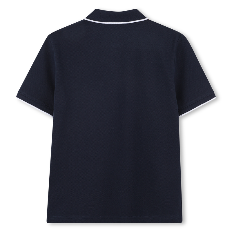 Katoenen polo met rechte snit BOSS 
                        BOY