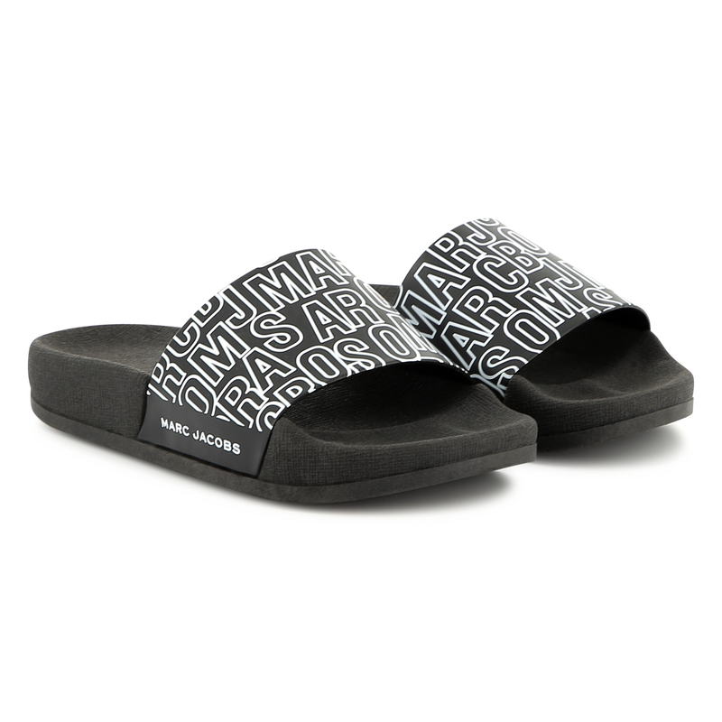 Slippers met print MARC JACOBS 
                        BOY