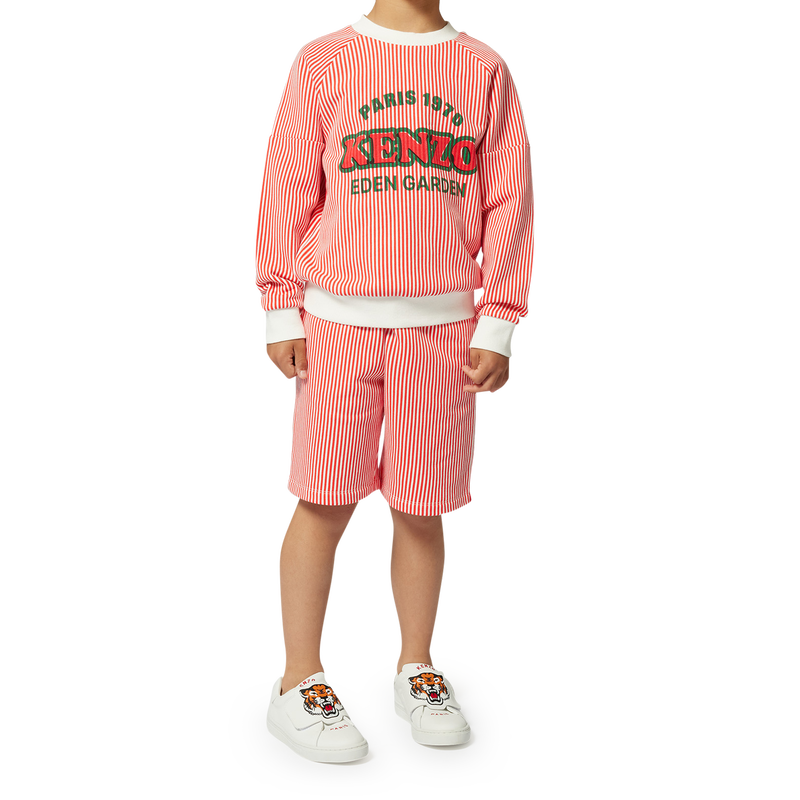 Bermuda en coton ray&eacute; KENZO KIDS 
                        GARCON