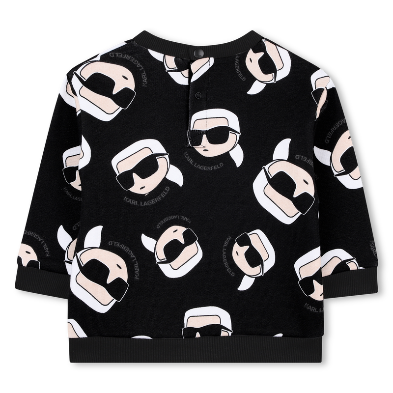 Sweatshirt van geborstelde fleece KARL LAGERFELD KIDS 
                        BOY