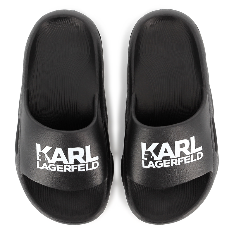 Slippers met logo KARL LAGERFELD KIDS 
                        BOY